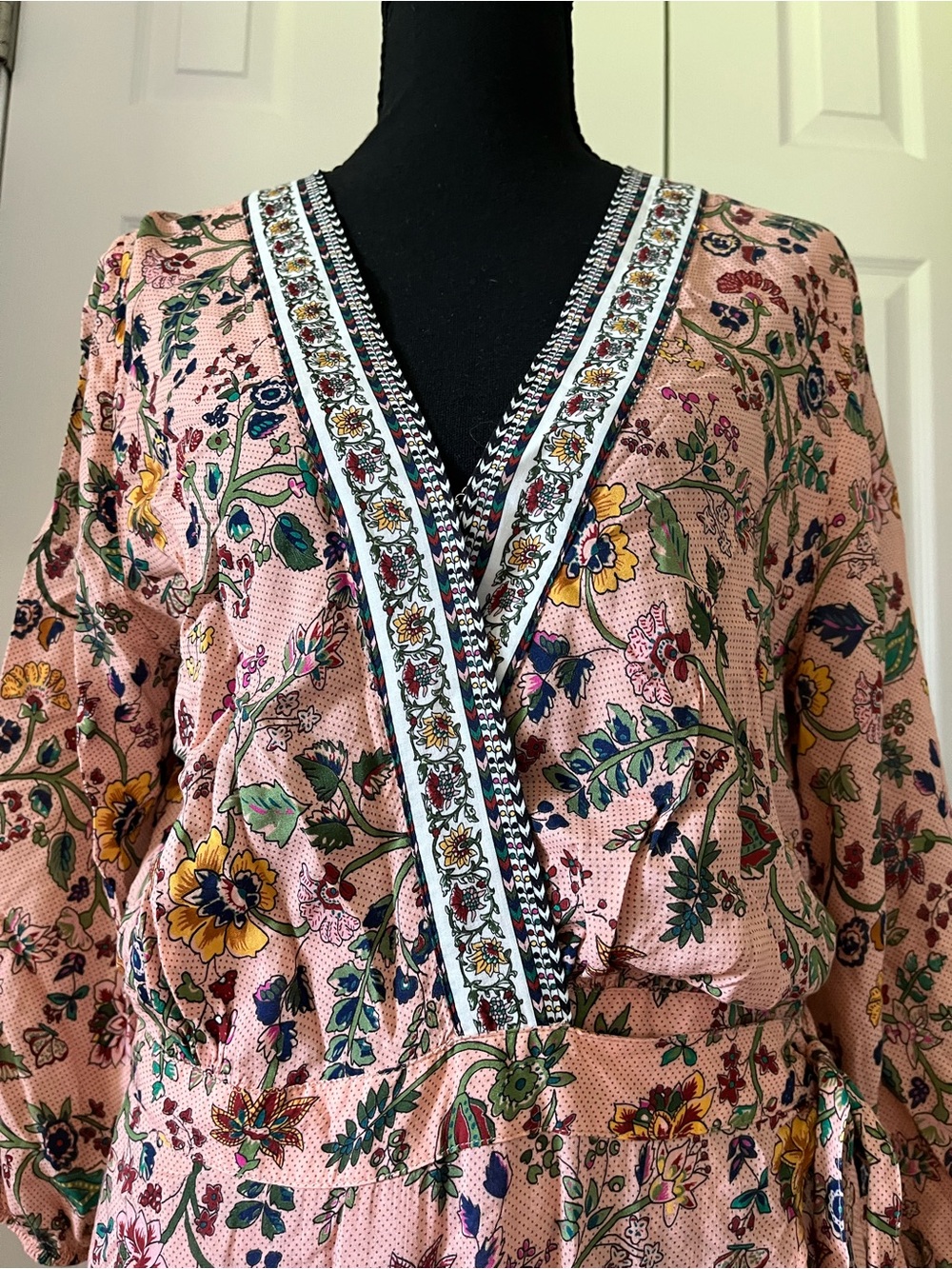 FARM RIO FOR ANTHROPOLOGIE FARM RIO CLARA DRESS Sz M EUC 🩷 - Picture 4 of 14